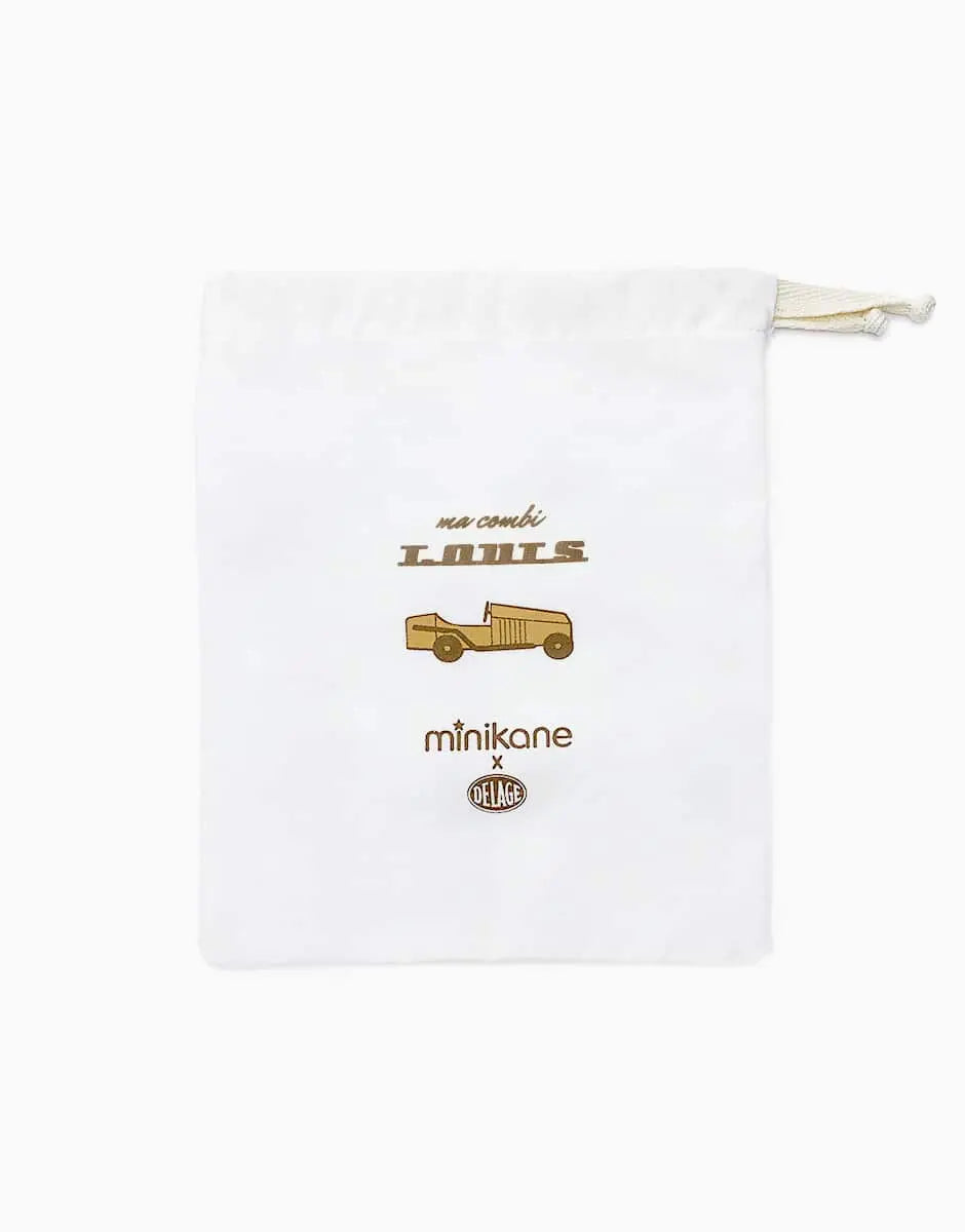 Minikane X Delage Doll Outfit - Laurent Jumpsuit in Beige Gabardine Minikane