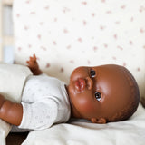 Zach African Boy Baby Doll with Brown Eyes  Minikane   