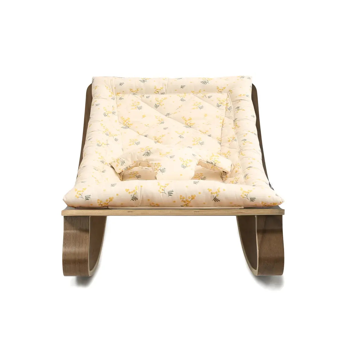 LEVO Baby Rocker in Walnut - Mimosa Seat, Modern Baby Rocker  Charlie Crane   