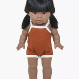 Black-eyed Lika African Girl Baby Doll with Pigtails  Minikane   