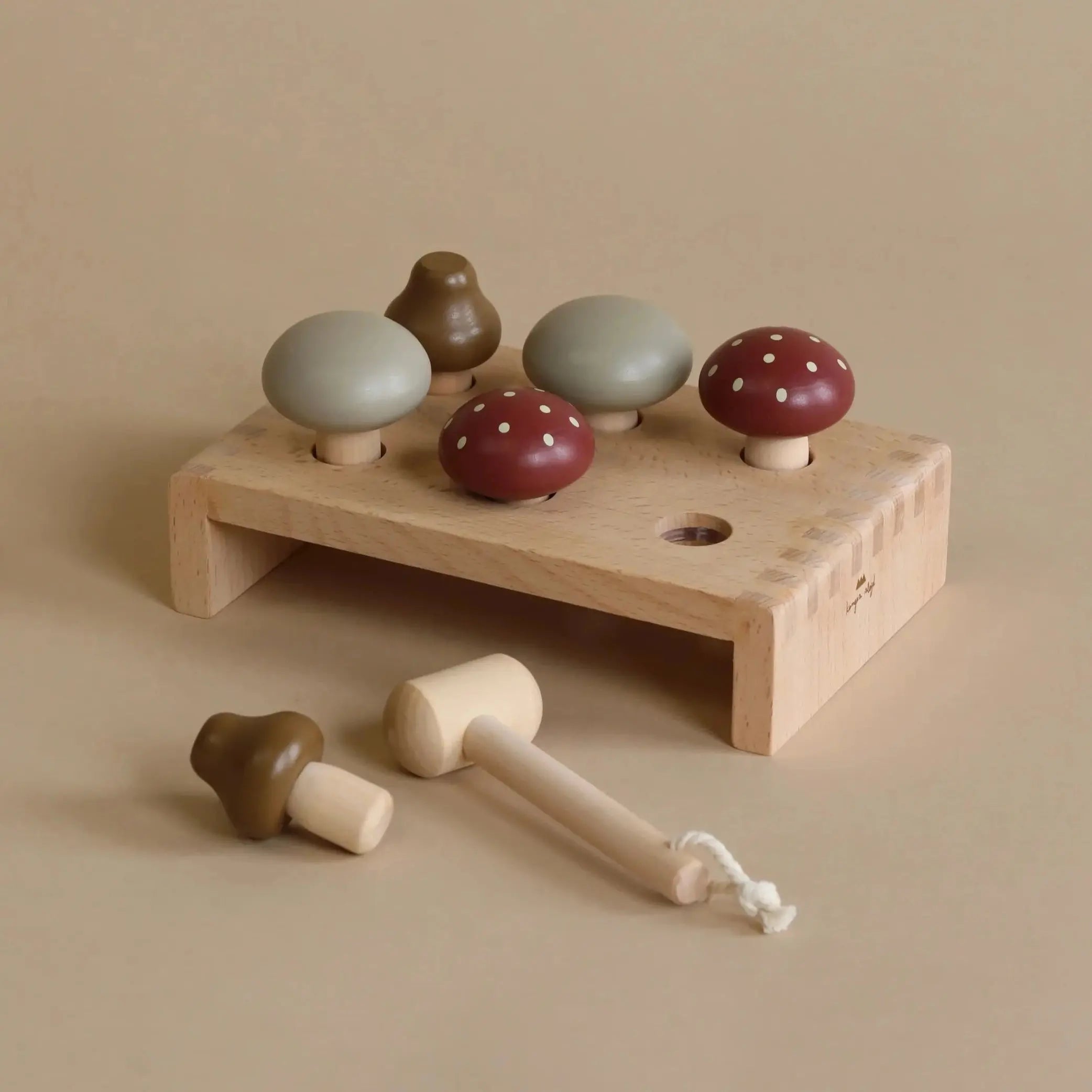 Mushroom Hammer Board Toy Konges Sløjd