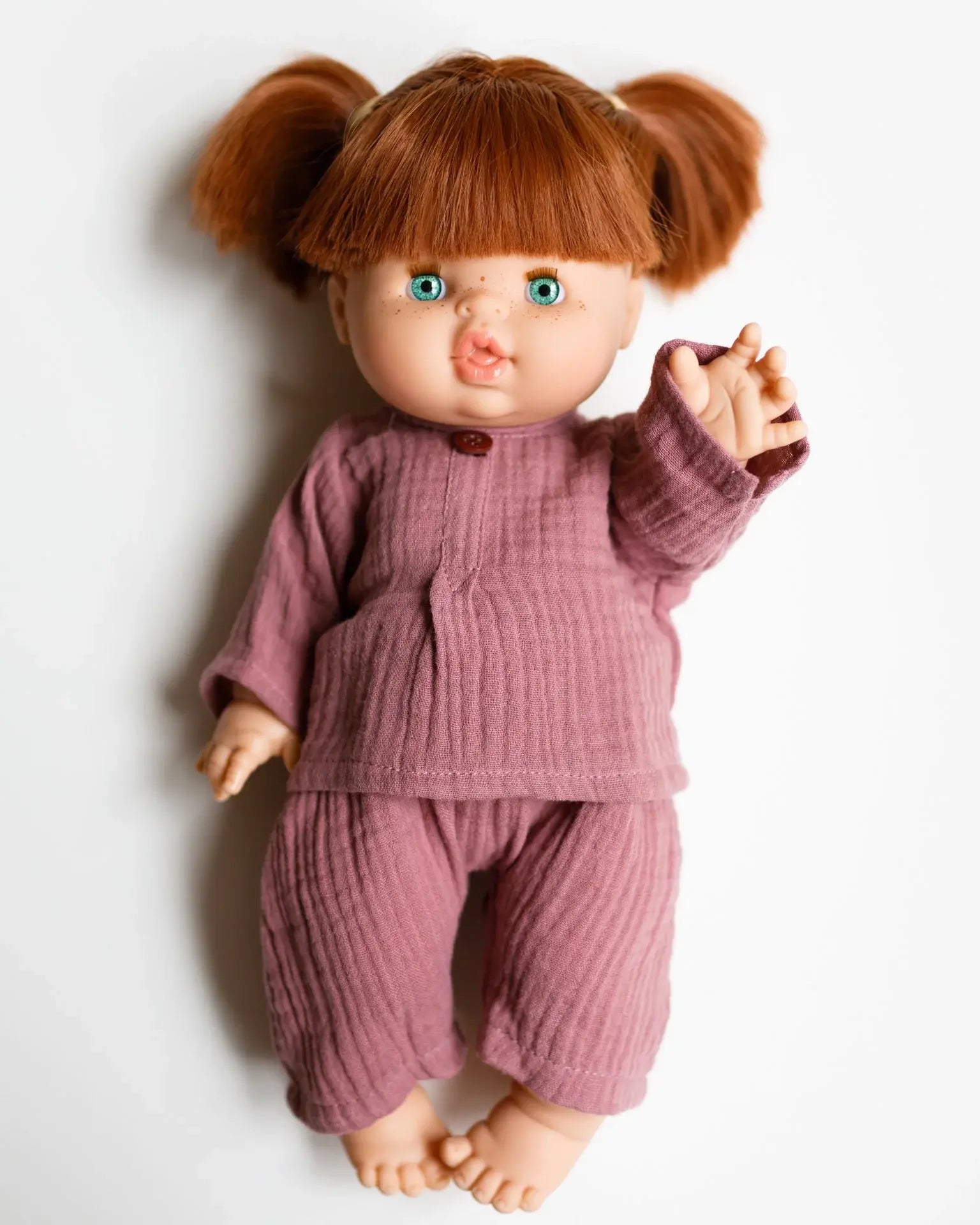 Gabrielle European Girl Baby Doll with Green Eyes  Minikane   