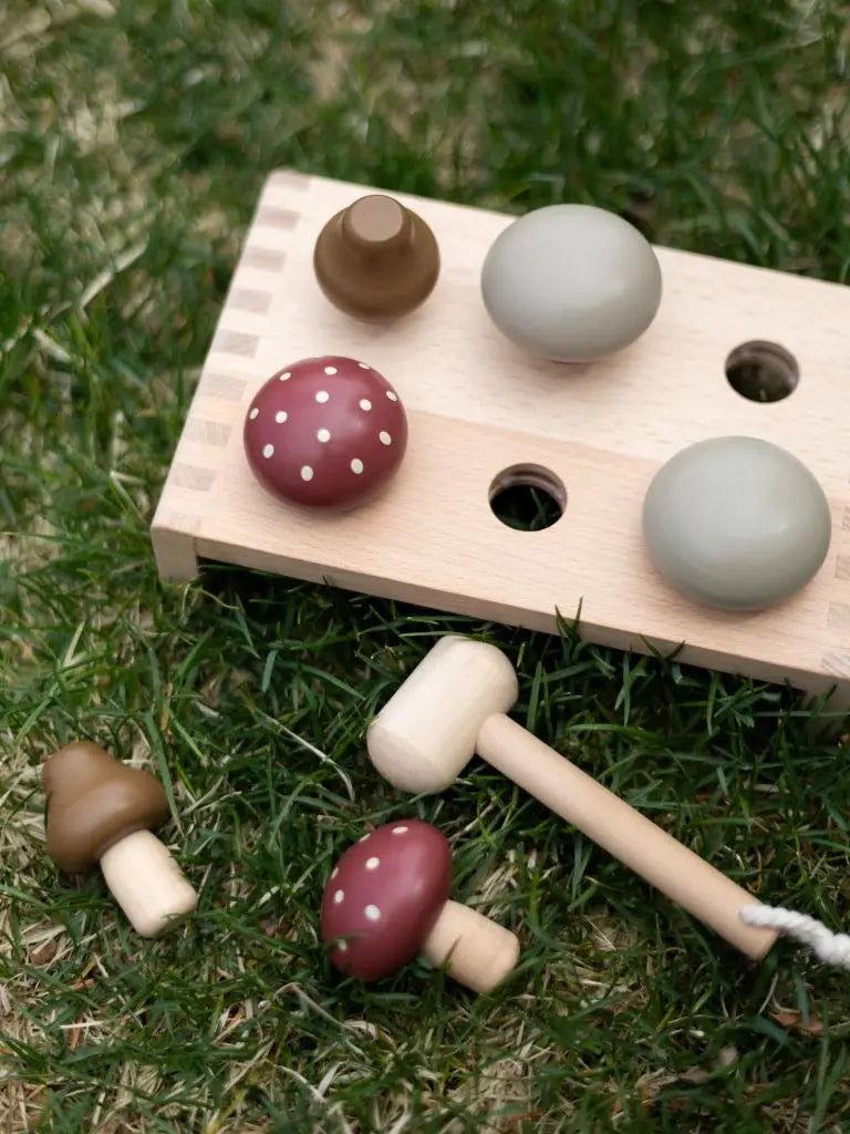 Mushroom Hammer Board Toy Konges Sløjd