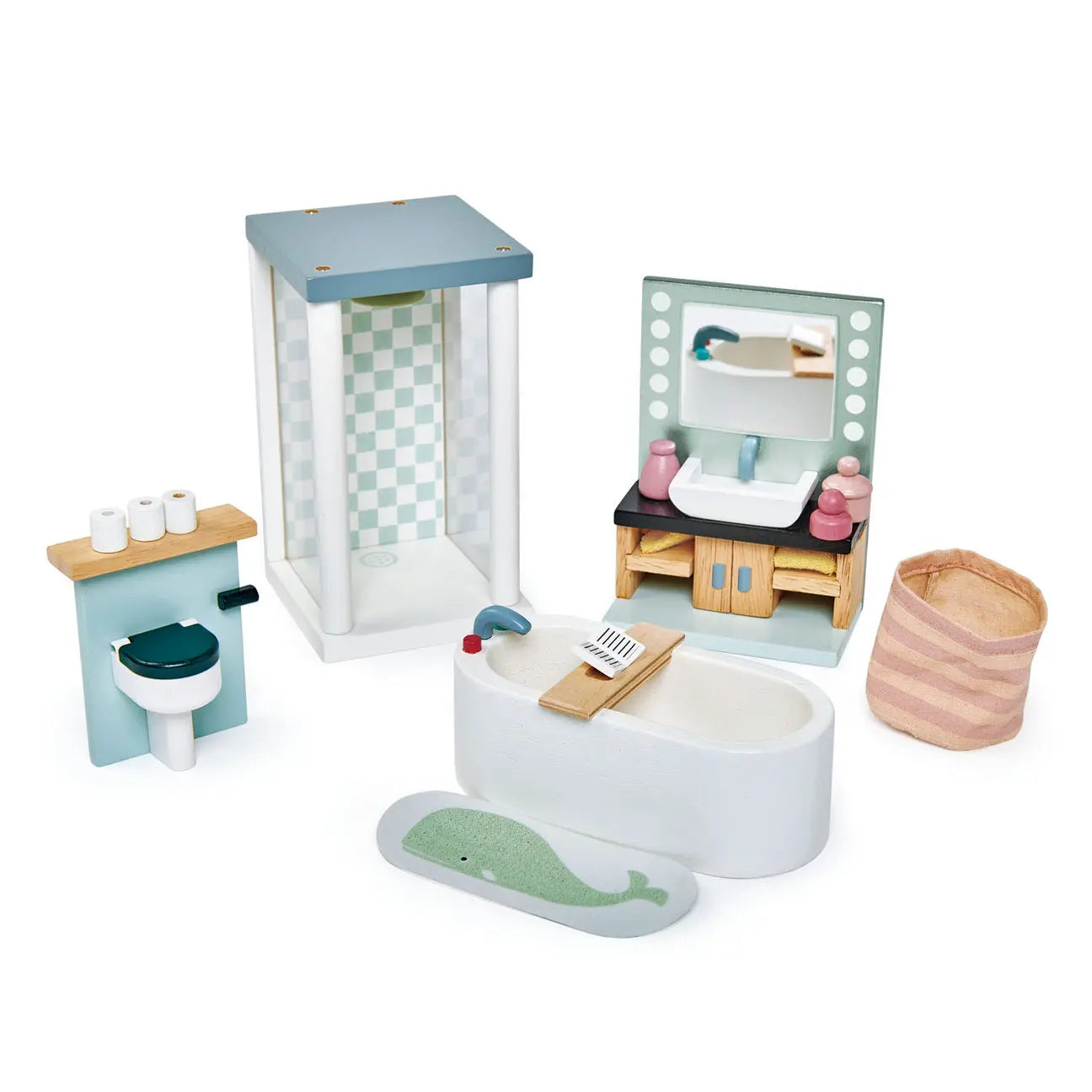 Doll House Bathroom Furniture Tender Leaf Toys