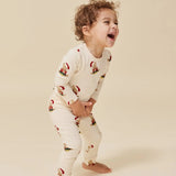 Christmas Teddy Basic Body/Pants Set Gots Konges Sløjd