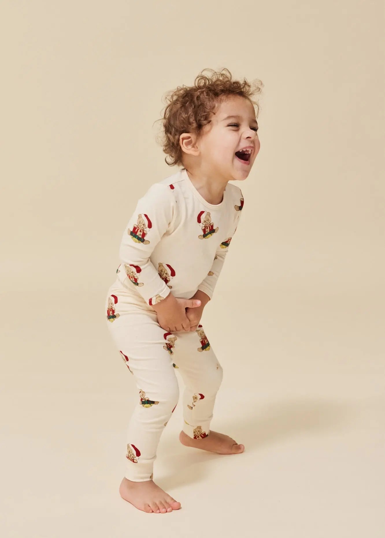 Christmas Teddy Basic Body/Pants Set Gots Konges Sløjd