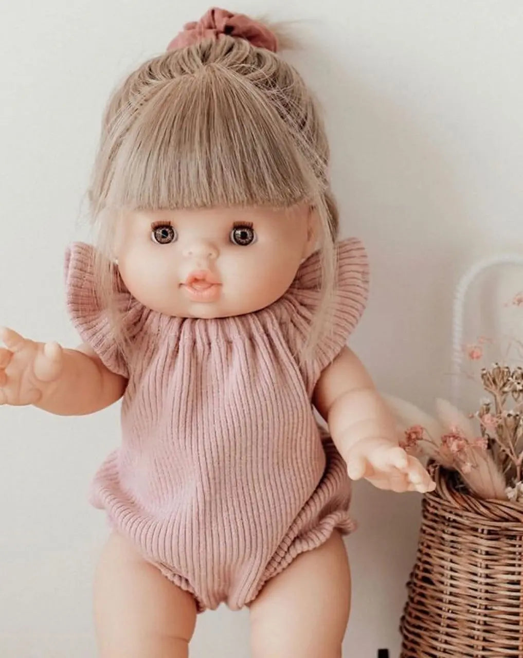 Zoe European Girl Baby Doll with Light Brown Eyes and Gorgeous Blonde Hair  Minikane   