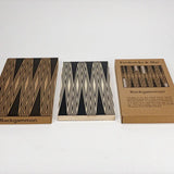 Backgammon Board Game - Natural and Black, 30 Playing Pieces  Fredericks and Mae   