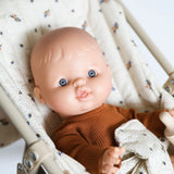 Lino European Boy Baby Doll with Blue Eyes  Minikane   