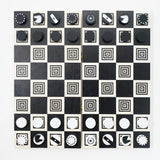 Natural/Black Chess Board Game, 24 Playing Pieces  Fredericks and Mae   