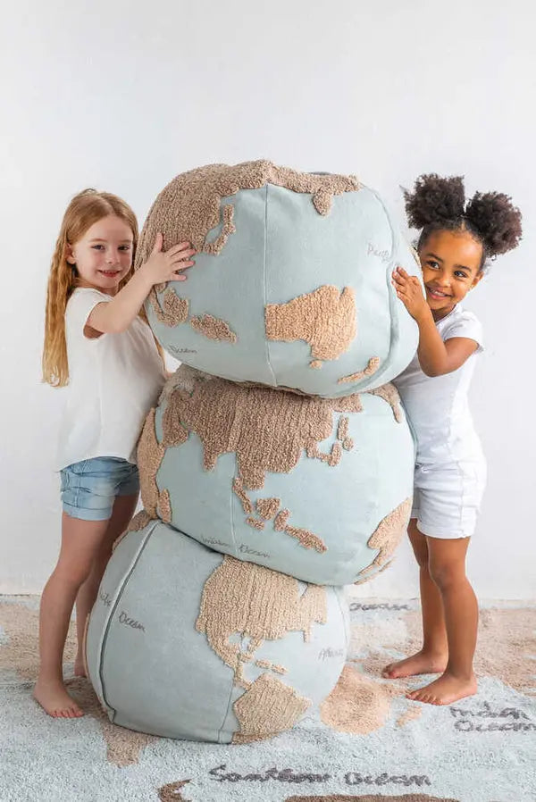 Pouf World Map Lorena Canals