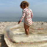 Heart Inflatable Pool - Transparent Cream