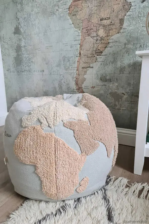 Pouf World Map Lorena Canals