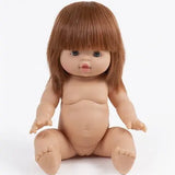 Capucine European Girl Baby Doll with Radiant Red Hair and Blue Gray Eyes  Minikane   