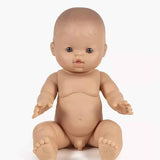 Lino European Boy Baby Doll with Blue Eyes  Minikane   