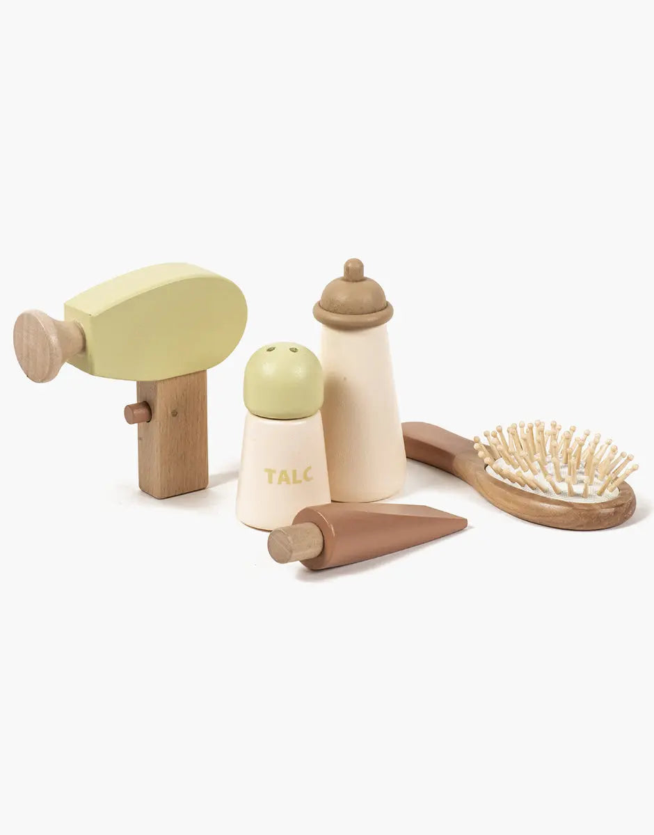 Wooden Doll Toiletry Set  Minikane   