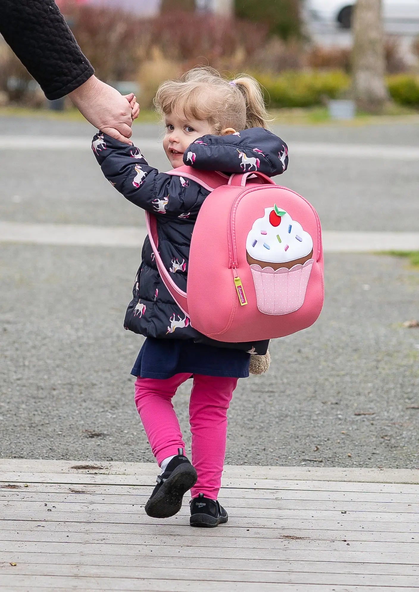 Cupcake Backpack, Pink, Size 3-6Y,Safety Harness, Kids Backpack Preschool Backpack Dabbawalla   