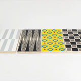 Backgammon Board Game, Multicolor Design, Complete Set with 30 Playing Pieces  Fredericks and Mae   