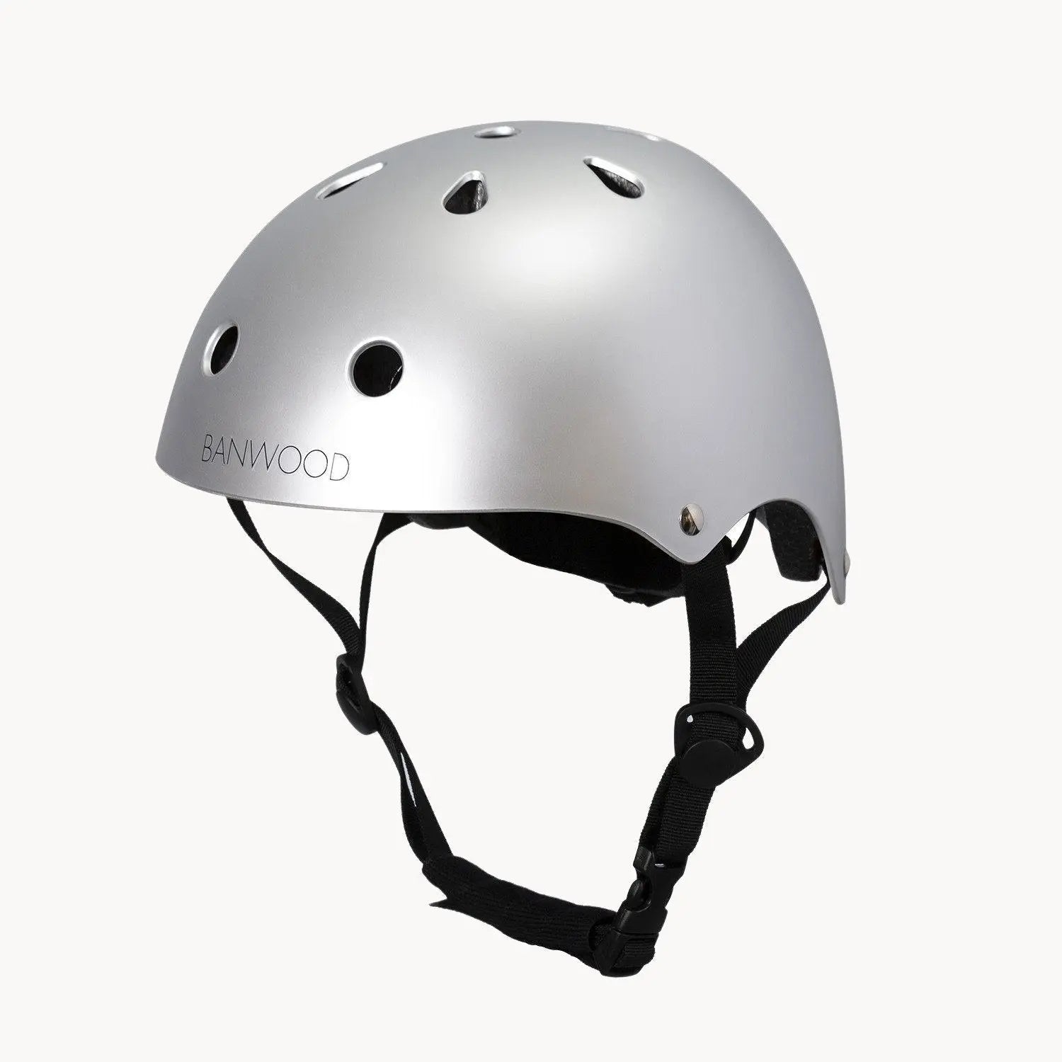 Classic Bicycle Helmet for Kids, Chrome Lightweight Helmet, Bike Safety Gear  Banwood   