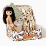 My Mini Suitcase “Copenhagen” Sunflower - Amigas Mei European Girl Doll  Minikane   