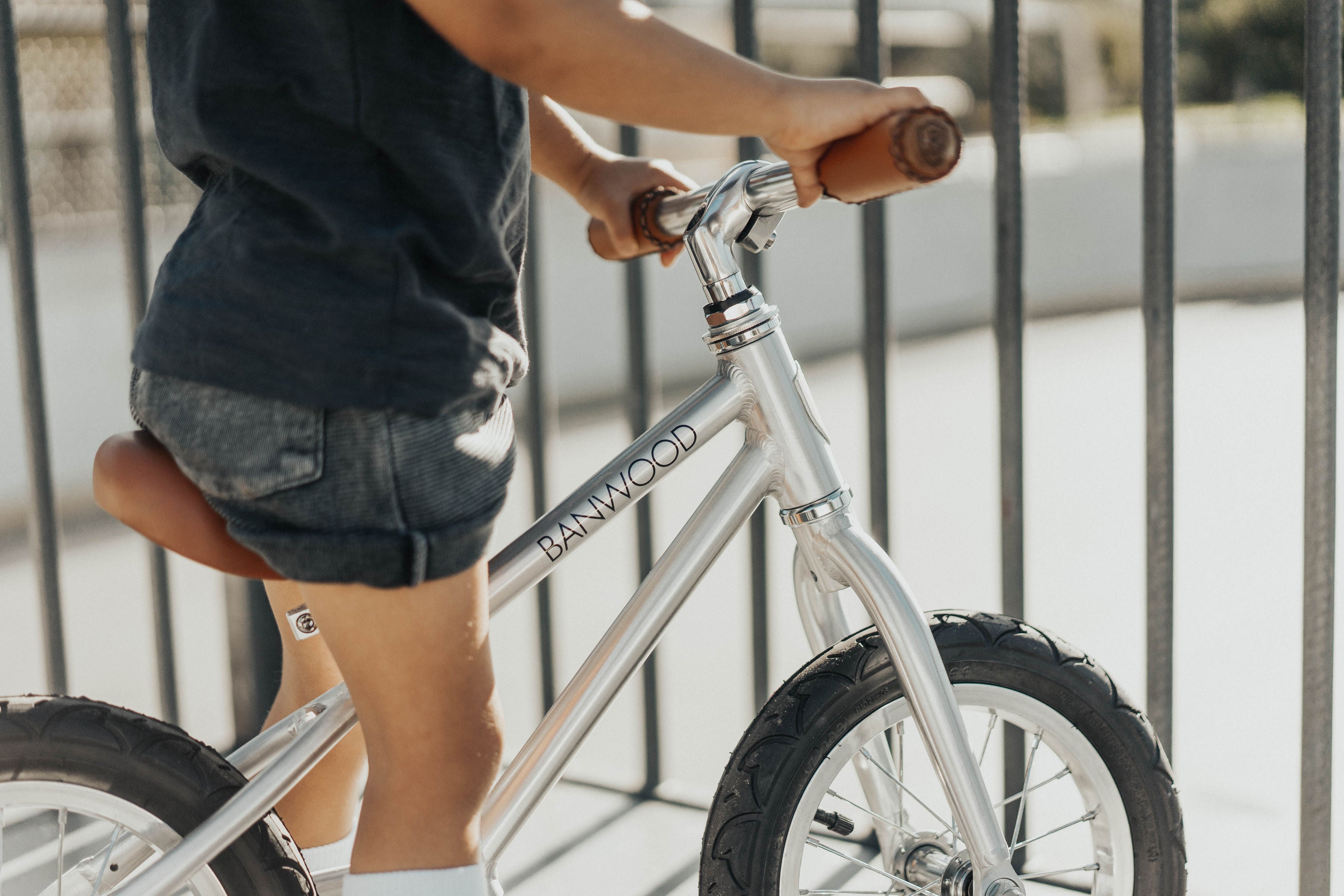 Kid's First Go Balance Bike - Special Edition Chrome Bicycles Banwood   