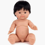 Jude Asian Boy Baby Doll with Black Eyes  Minikane   