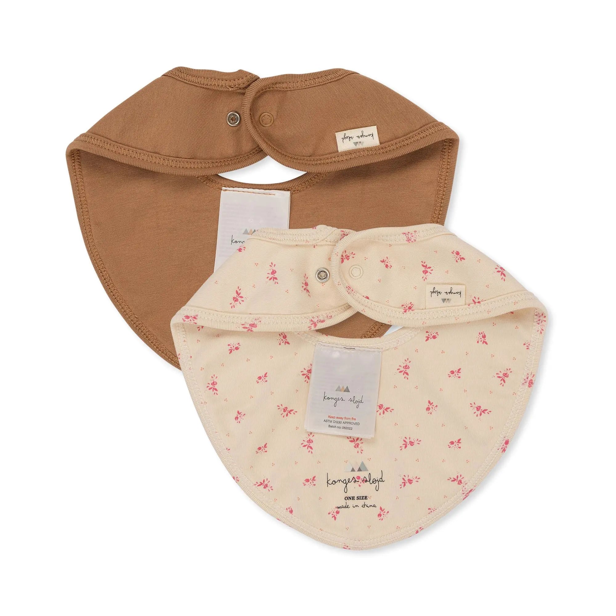 Organic Cotton Adjustable Bib 2 Pack  Konges Sløjd   