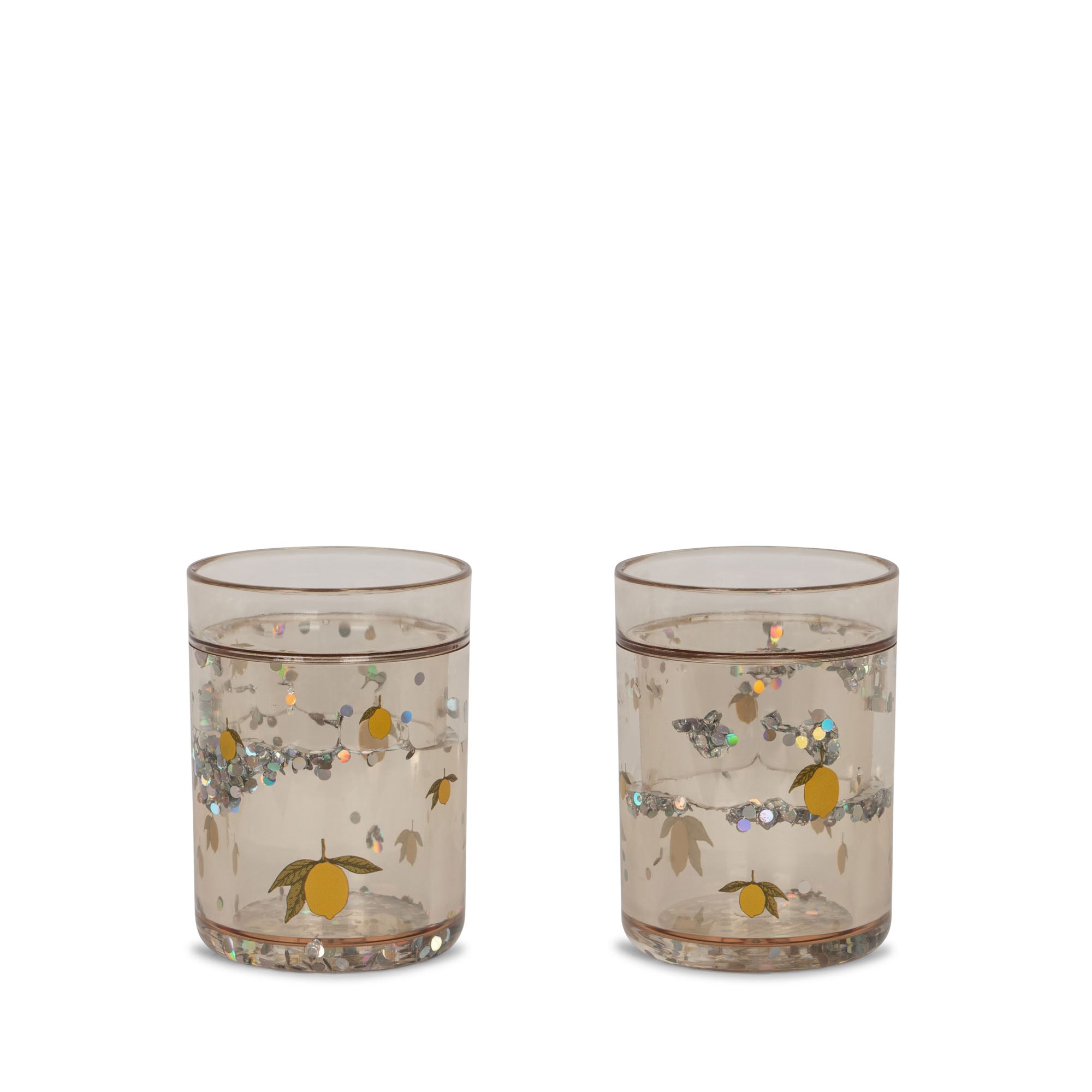 2 Pack Glitter Cups  Konges Sløjd Lemon  