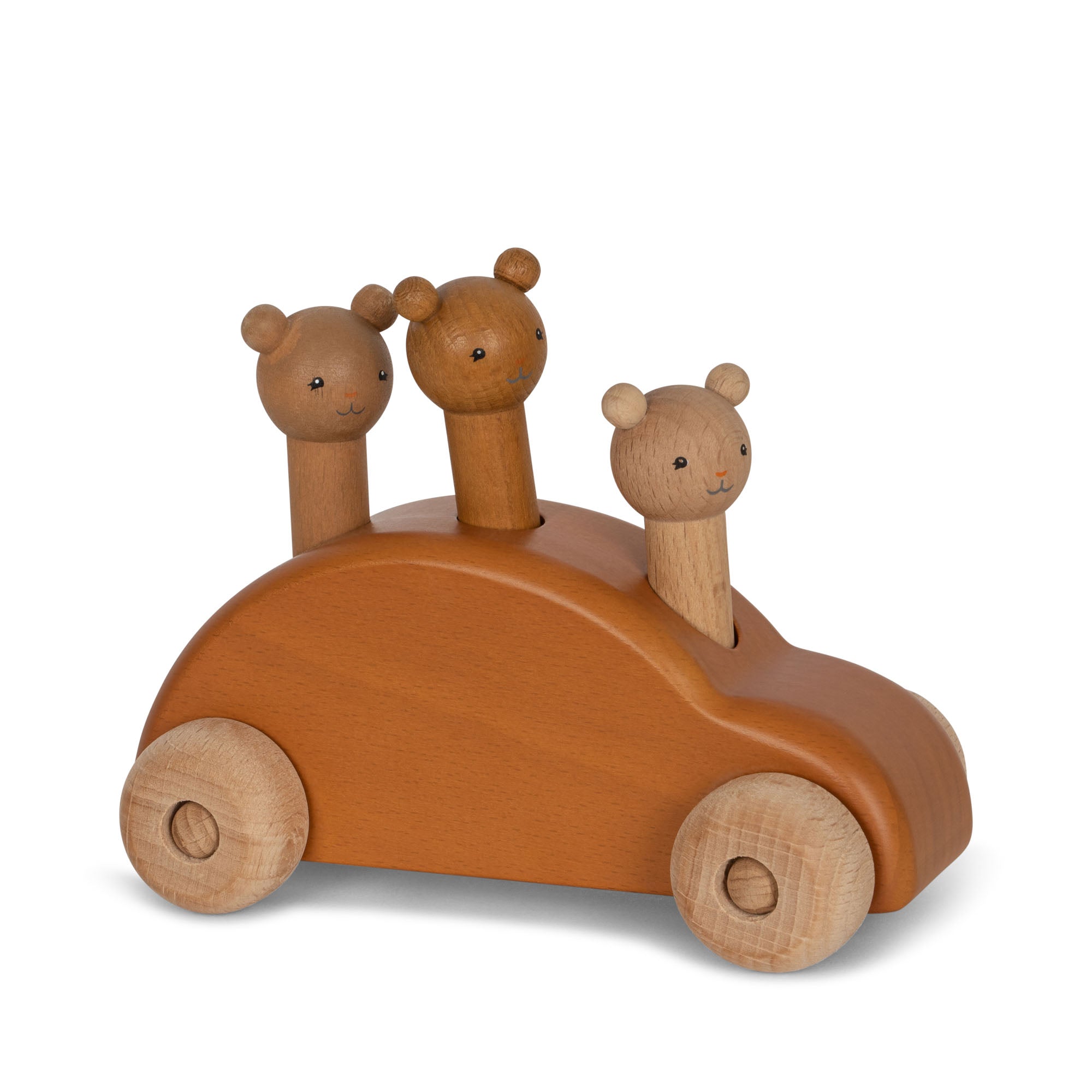 Wooden Pop-up Car Fsc  Konges Sløjd Brown  