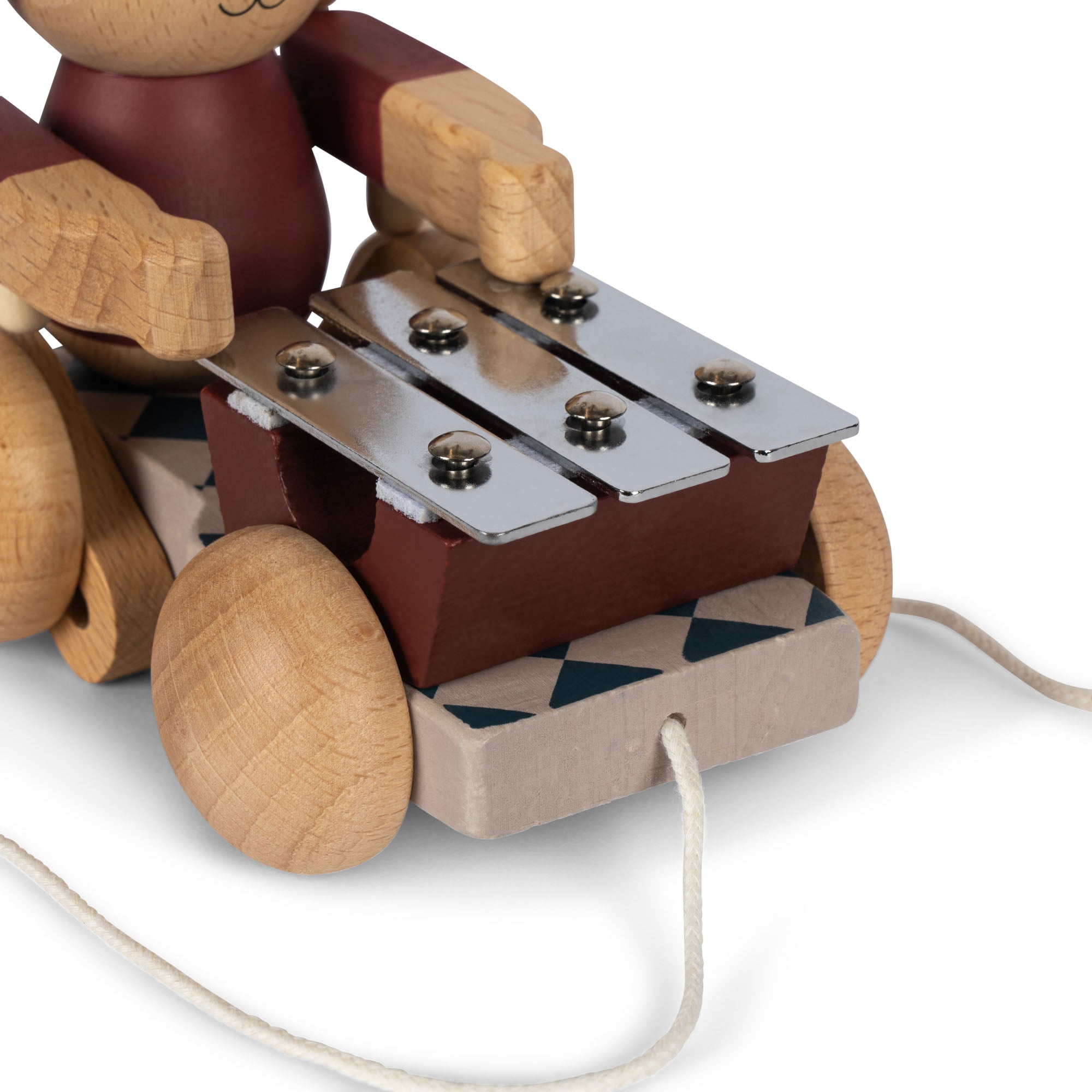 Wooden Bunny Music Pull Toy  Konges Sløjd   
