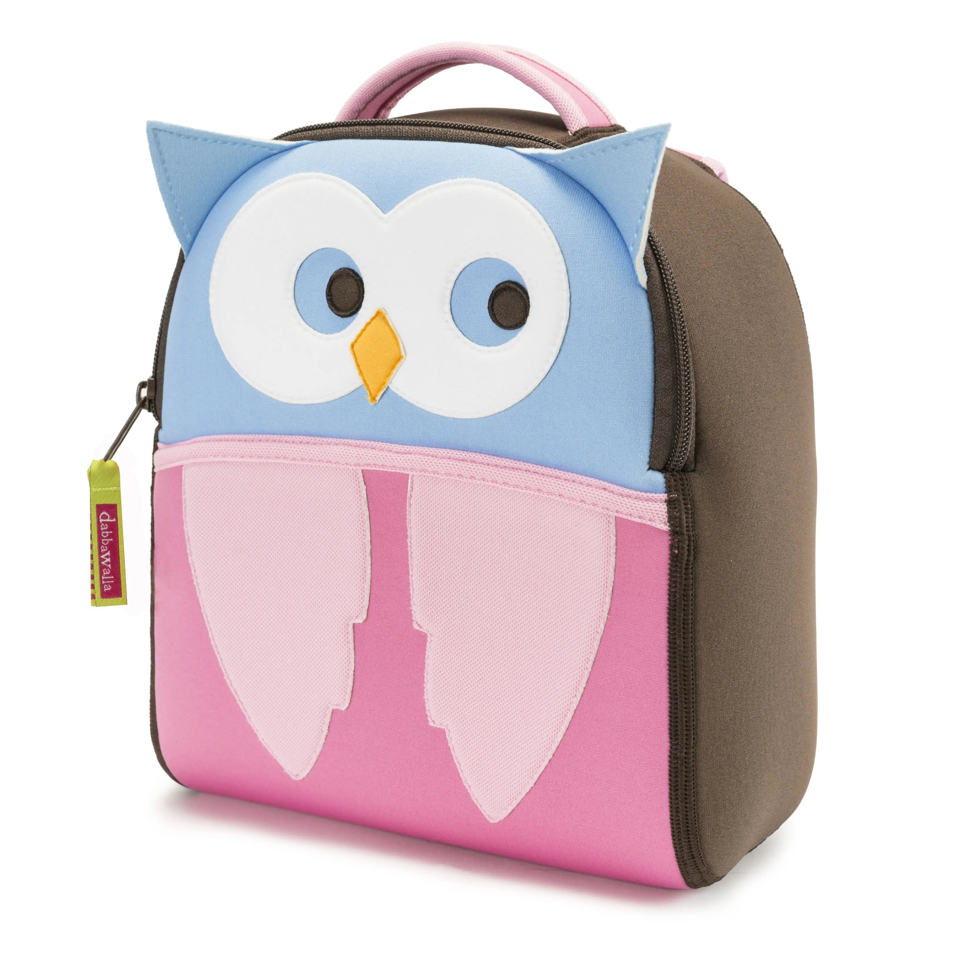 Hoot Owl Harness Toddler Backpack - Brown and Pink,Safety Harness Toddler Harness BP Dabbawalla   