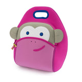 Pink Monkey Lunch Bag,Safety Harness, Kids Backpack, Travel Bag Lunch Bag Dabbawalla   