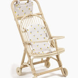 Palu Doll Stroller with Lemon  Cotton Trim  Minikane   