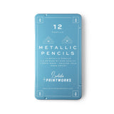 12 Metallic Color Wood Pencils, Premium Quality, Art Supply Set for Children  Printworks   