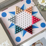 Chinese Checkers Classic Board Game, All Ages Fun, Checkers Board, Family Game Night  Printworks   