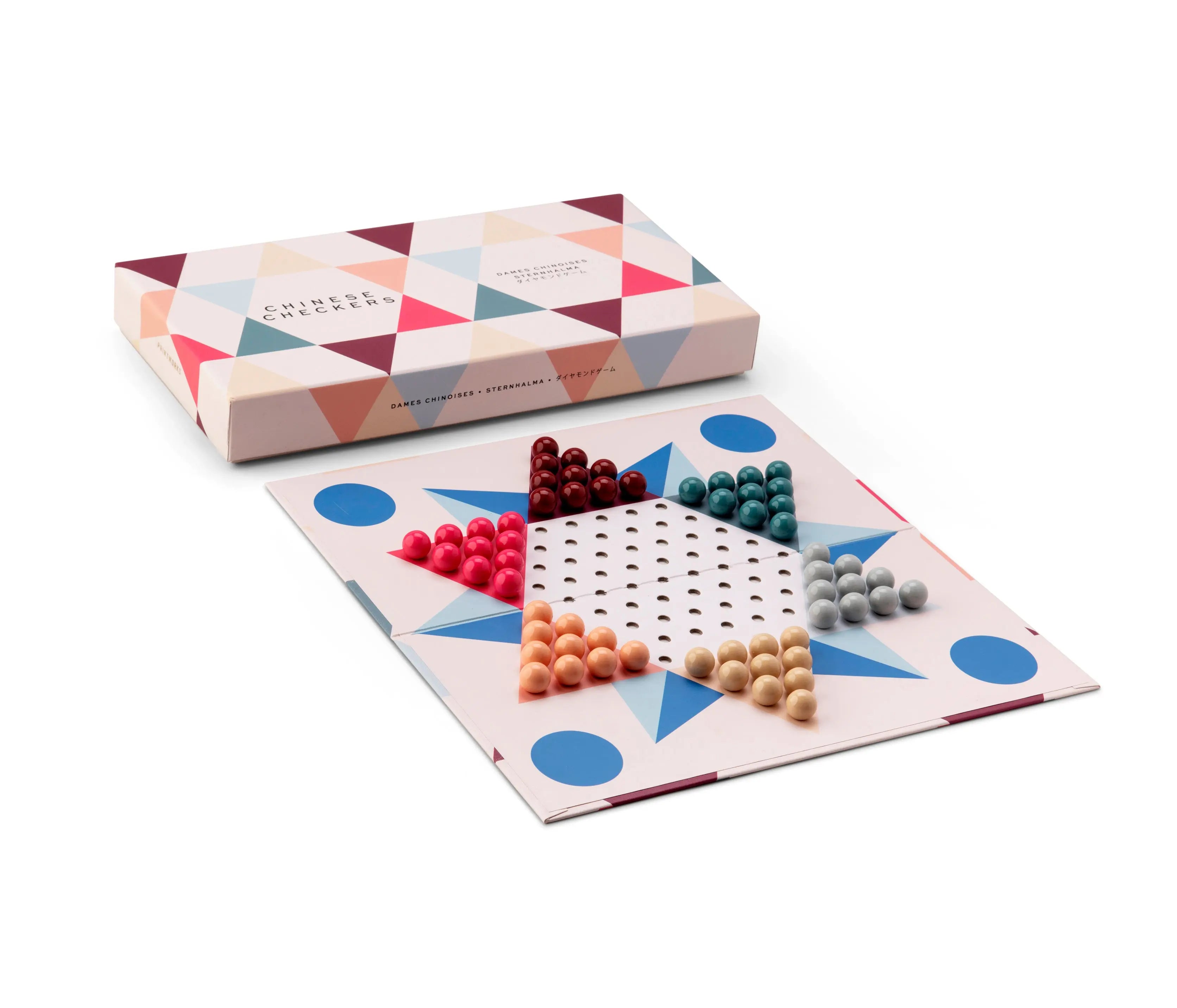 Chinese Checkers Classic Board Game, All Ages Fun, Checkers Board, Family Game Night  Printworks   