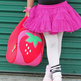Strawberry Fields Lunch Bag - Red and Pink, Insulated Neoprene Lunch Tote Lunch Bag Dabbawalla   