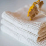 Towel Set of Three, Thick and Wrinkled Texture, Soft Cotton Towels, Mini & Midi Sizes, Bathroom Bundle  an.nur   