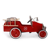 Fireman Pedal Car, Ride-on Fire Truck Toy, Classic Design, Kids Play Vehicle, Retro Gift  Baghera   