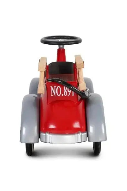 Ride-on Speedster Fireman Toy Car, Durable Firefighter Ride-On, Wooden Ladders  Baghera   