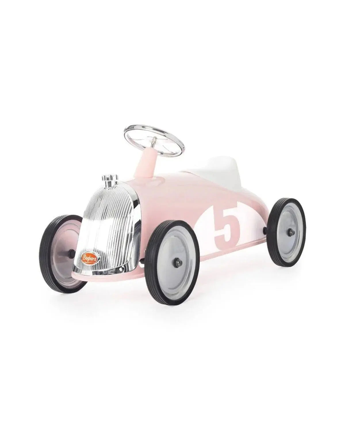 Ride-on Rider Toy Car, Durable Vintage Design, Classic Style, Kids Ride On, Retro Inspired  Baghera Petal Pink  