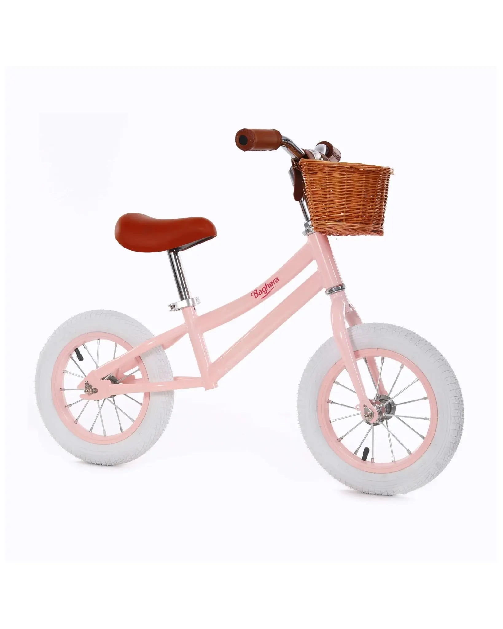 Pedal-free Bicycle Balance Bike, Retro Design, Charm-filled Ride, Kids Bike, Toddler Bike, Outdoor Toy  Baghera Pink  