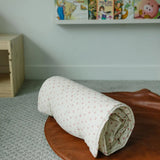 Nap Mat- Blush Compact Roll-and-Rest-Easy Set, Velcro Closure, Practicality Plus  Bloomere   