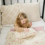 Portable Bedding Set- Bloom, Customizable Hand Embroidered Blanket, Personalized Baby Bedding  Bloomere   