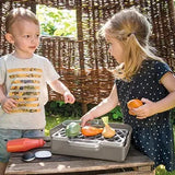Outdoor Garden Grill Set, BBQ Playset, Pretend Play, Play Kitchen Toy, Kids Gift  Dantoy   