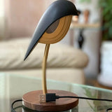 Burnt Brick Desk Lamp with Bird Design, Eye-Catching Bird Lamp  DAQICONCEPT   