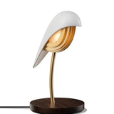 Desk Lamp Bird Ivory White, Bird Design Table Lamp, Ivory White Desk Lighting  DAQICONCEPT   