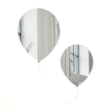 Decorative Mirror Balloons, Set of 2, Leather Strap, Unique Home Accents  EO Play   