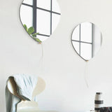 Decorative Mirror Balloons, Set of 2, Leather Strap, Unique Home Accents  EO Play   