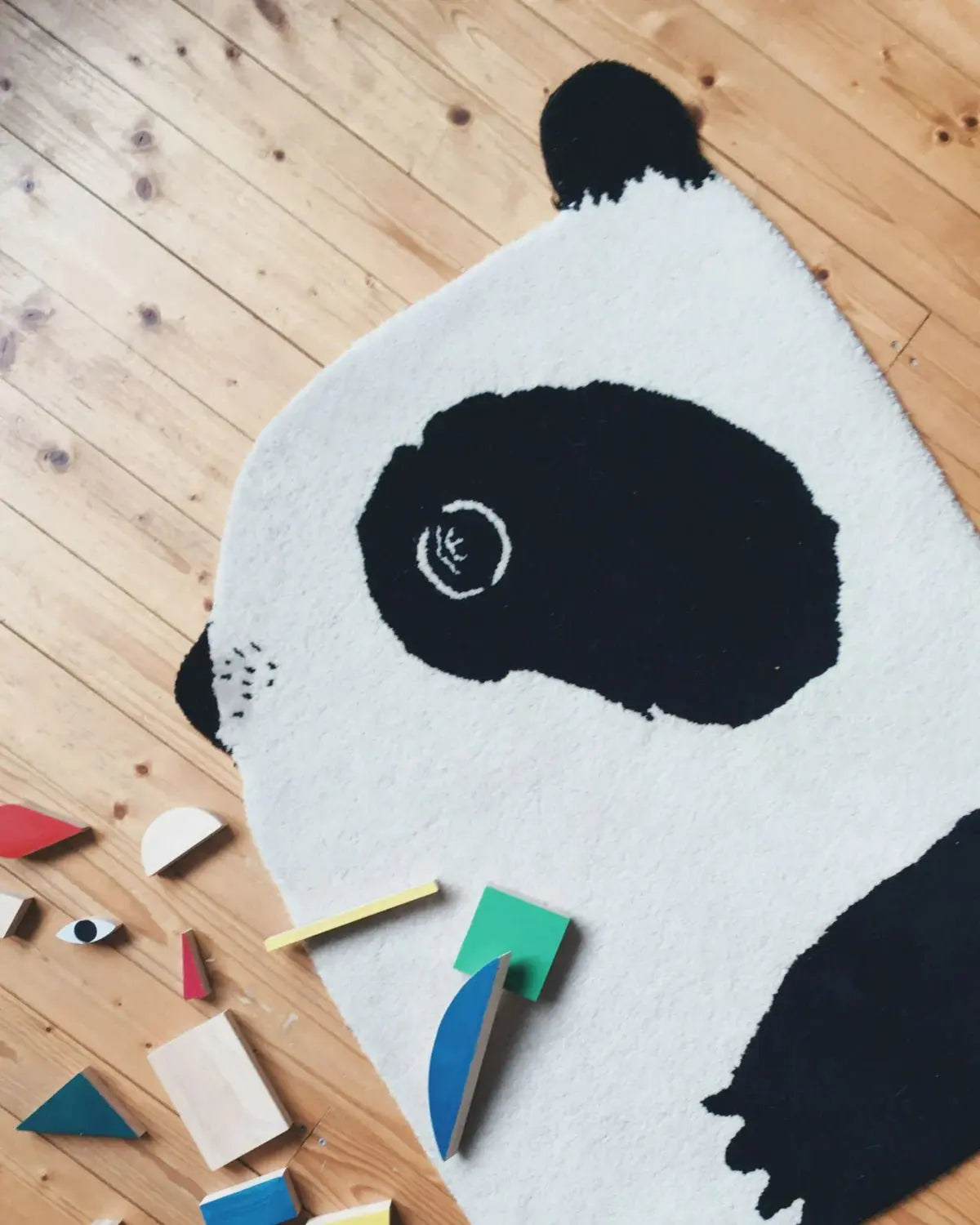 Rug Panda5. Panda Rug, Handmade with Soft Thick Wool, Precise Colors and Details, Unique Home Decor  EO Play   